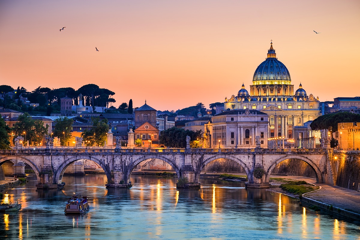 stock photo roman sunset 77415821